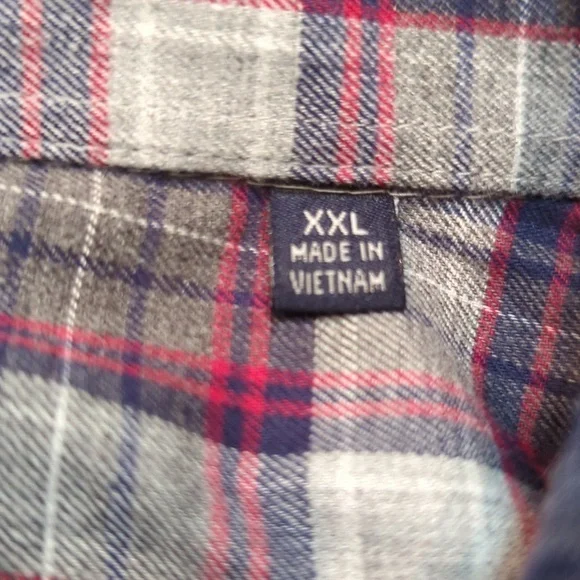 Erbario Toscano Men's Long Sleeve Button Down Harbour Plaid Shirt Size XXL - New - Picture 8 of 8